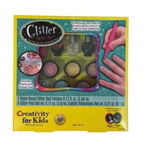 Creativity for Kids Glitter Nail Art Kit Faber-Castell 1728000 New DIY Manicure